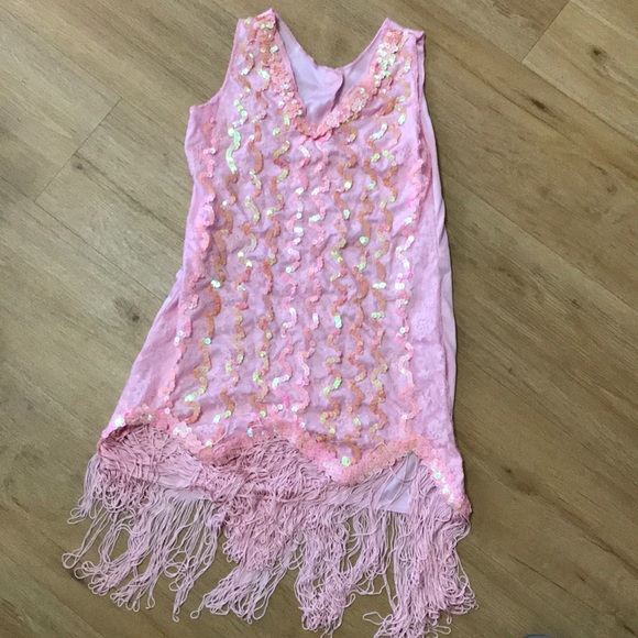 pink flapper dress costume